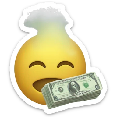 money in the fog sticker