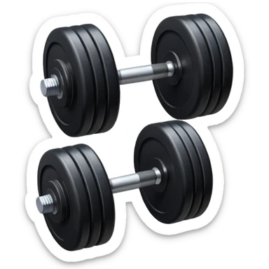 Peso de academia preto sticker