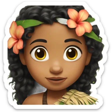 baby moana sticker