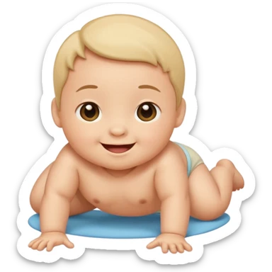 
bebe gatiando sticker