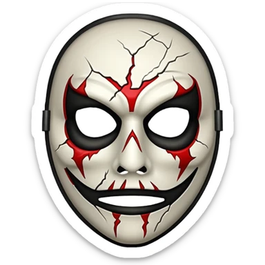 Spooky Killer Mask sticker