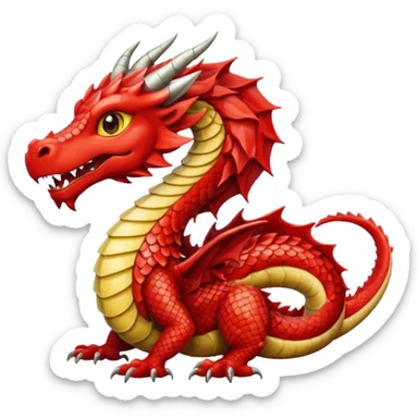Welsh dragon sticker