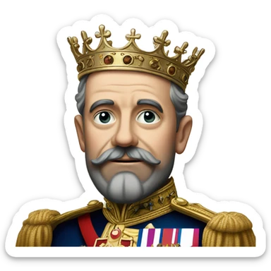 George V King of Britain sticker