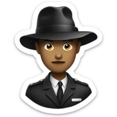 NOIR QUI FRAPPE UNE NOIR sticker