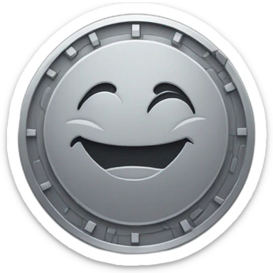 gray bitcoin coin retro disney charcther sticker