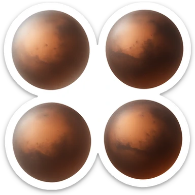 Enhance the matte glass effect, make the planet look even more like frosted glass, matte glass style, with no background sticker