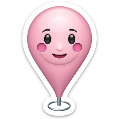 location pin emoji light pink  sticker