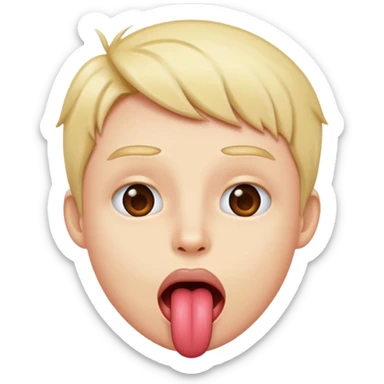  tongue sticking out sticker