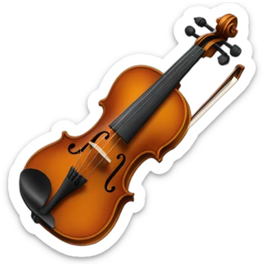 Violin f holes sticker