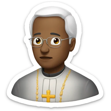 Create an archbishop getting sick sticker