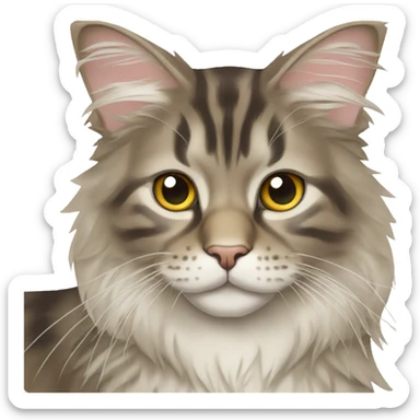 Maine Coon Cat Breed Full Body sticker