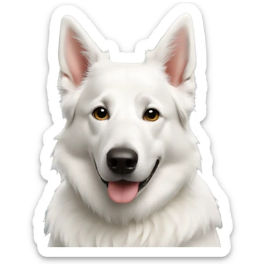 White Swiss Shepherd sticker