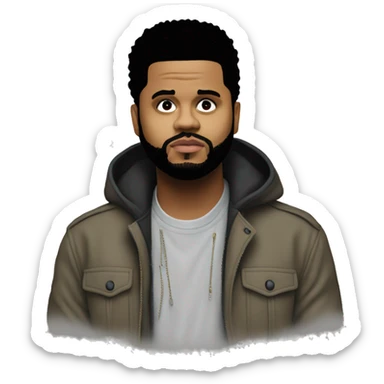 The Weeknd xo logo sticker