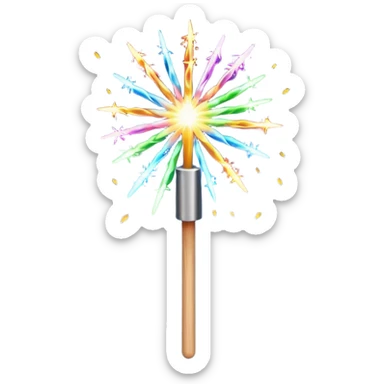 sparkler on a stick sticker