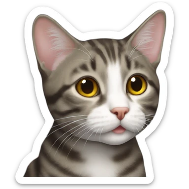 American Wirehair cat  sticker