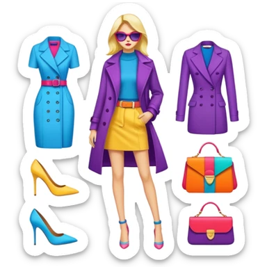 fashion designing  sticker