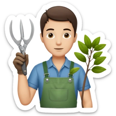 GARDENER WITH SESORS sticker