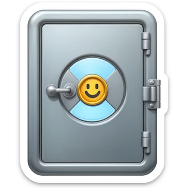 safe door is oppened  sticker