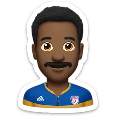 Ted lasso head and shoulders in AFC richmond tracksuit sticker
