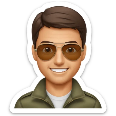 Tom cruise top gun sticker