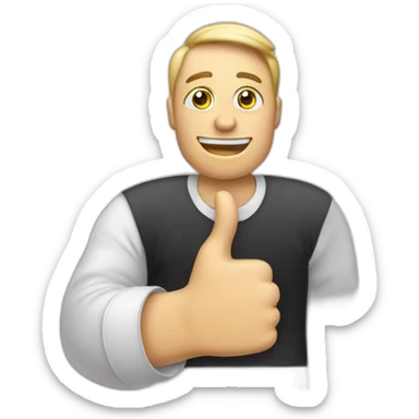 iphone with thumb up on screen facetime incoming call sticker