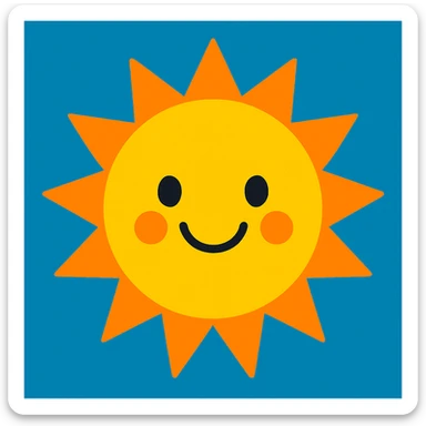 Sun sticker