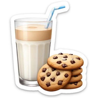 Cookies and milk  sticker