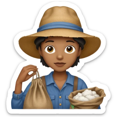 black cotton picker with wix sticker