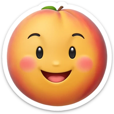 Emoji showing his butt sticker