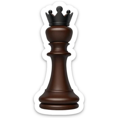 black chess piece, rook piece sticker