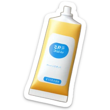 tube of spf sticker