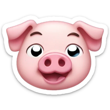 waddles pig  from gravity falls sticker