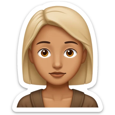 a person alone far away from a group sticker