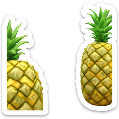 🍍 pineapple looks at its reflection in the mirror sticker