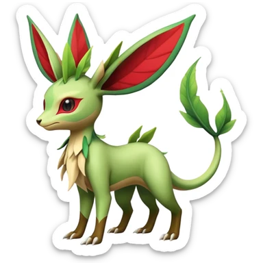 Exotic Leafeon-Flygon-Tropius full body sticker