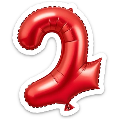 Number 24 birthday ballon  sticker
