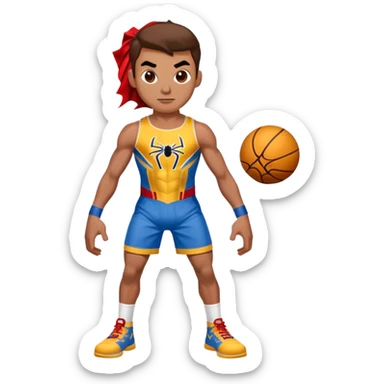 Spider-Man Denver Nuggets shorts sticker