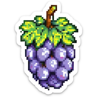 one single grape sticker