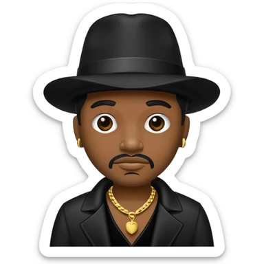 A black pimp sticker