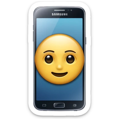 samsung s25 phone as an ios emoji sticker