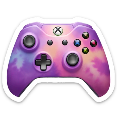 Purple & pink tie die Xbox controller  sticker