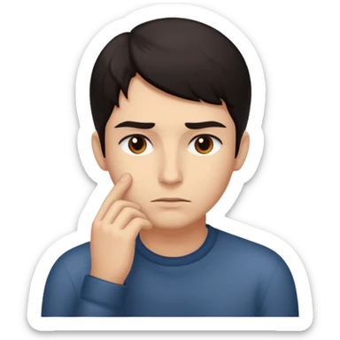 A person who has realized something sticker