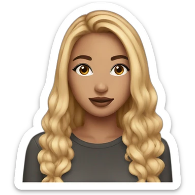 Instagram model girl sticker