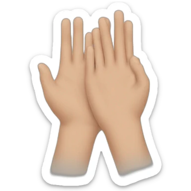hands held together sticker