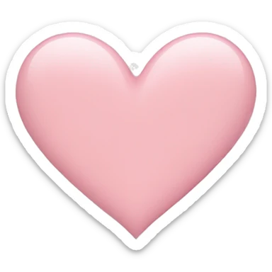Light pink heart  sticker