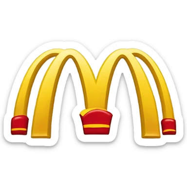 McDonald's frowning  sticker