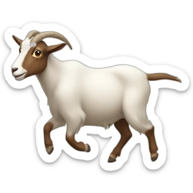 Goat on the move sticker
