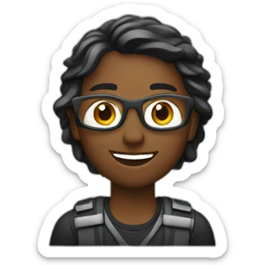 Video Editor Black sticker