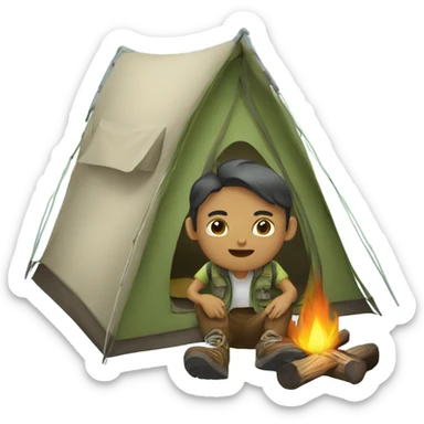 Camping sticker
