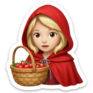 Little Red riding hood sticker